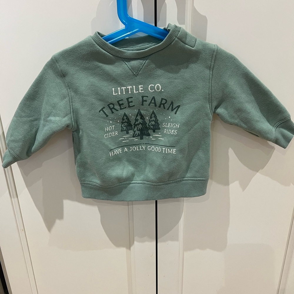 Little co Green Kids Sweatshirt 6m